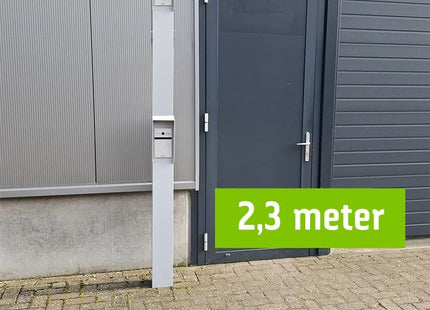 AlarmsysteemExpert.nl Intercomzuil 230cm, 15x15cm Dubbellaags gepoedercoat