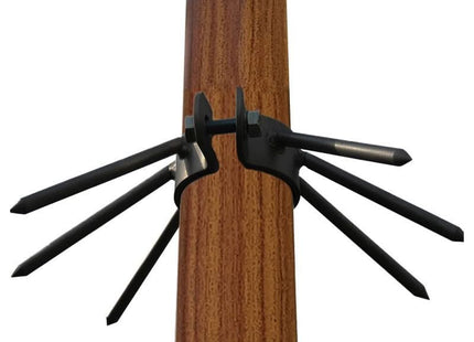 AlarmsysteemExpert.nl Lichte houtstructuur cameramast met kantelanker 3 meter