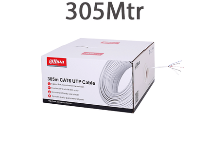 AlarmsysteemExpert.nl Netwerkkabel CAT6, UTP,  305 mtr in doos, 100% Koper, Solid aders, CPR gekeurd