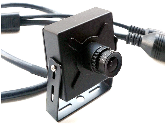 AlarmsysteemExpert.nl Pinhole IP camera 4Mp, 16mm telelens,  kijkhoek 22graden, PoE, Microfoon