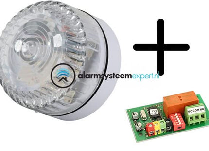 AlarmsysteemExpert.nl Professionele flitser, laag model + JB-111N