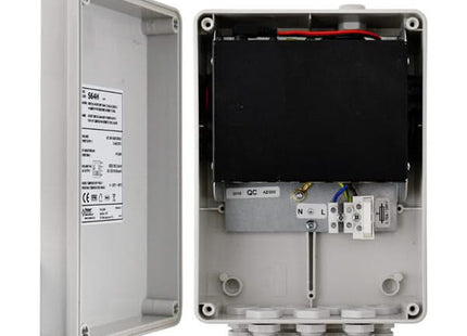 AlarmsysteemExpert.nl S64H 100Mbit switch  in IP56 buitenkast 2x uplink & 4xPoE+