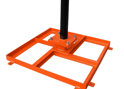 AlarmsysteemExpert.nl SecuTower Kantelbare vierkante aluminium cameramast 4 meter RAL-2004