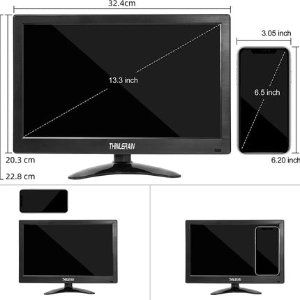 AlarmsysteemExpert.nl TFT 13" Full HD monitor incl. montagebeugel voor aan wand of bureau DEMO MODEL