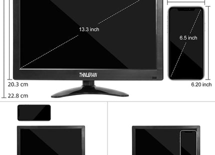 AlarmsysteemExpert.nl TFT 13" Full HD monitor incl. montagebeugel voor aan wand of bureau