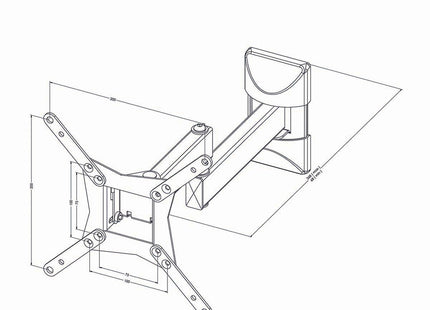 AlarmsysteemExpert.nl TV-Muurbeugel, draai en kantelbaar, van 10" tot 32"