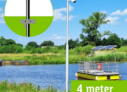 AlarmsysteemExpert.nl Vaste cameramast 4 meter verjongd met inspectieluik