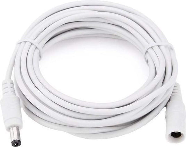 AlarmsysteemExpert.nl Verlengkabel voeding 12volt 8mtr Wit