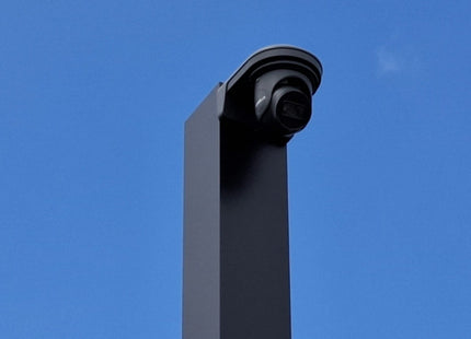 AlarmsysteemExpert.nl Vierkante cameramast met kantelanker 4 meter Zwart