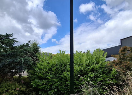 AlarmsysteemExpert.nl Vierkante cameramast met kantelanker 4 meter Zwart