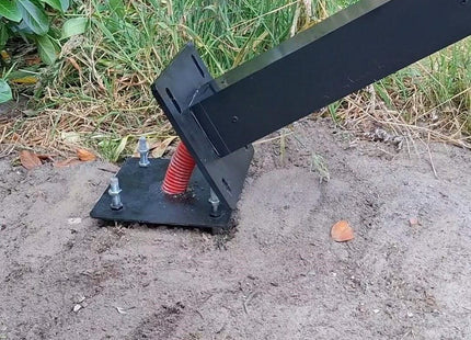 AlarmsysteemExpert.nl Vierkante cameramast met kantelanker 4 meter Zwart