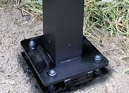 AlarmsysteemExpert.nl Vierkante cameramast met kantelanker 4 meter Zwart