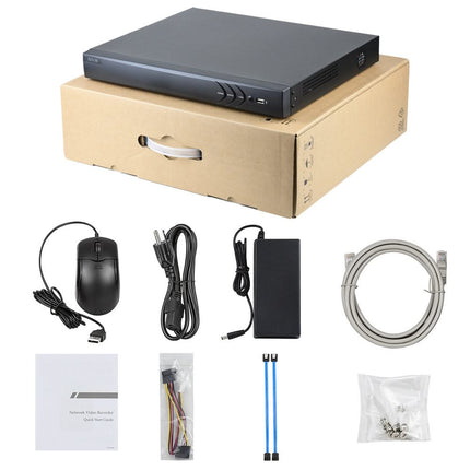 ASE Kit, 3x Dome, 8Mp 4K Ultra HD ColorVu Binnen camera, met NVR en bekabeling