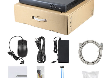 ASE Kit, 4x Dome, 8Mp 4K Ultra HD ColorVu Binnen camera, met NVR en bekabeling