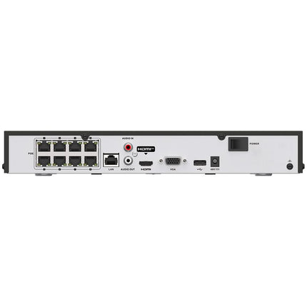 ASE NVR608, 8 Kanaals NVR, HDMI, PoE 8x, Hikvision-OEM