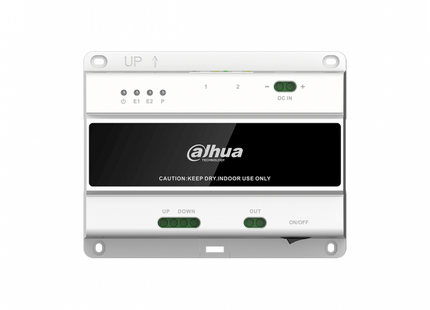 Dahua 2-wire Switch (20 indoor, 2 doorstations) incl voeding