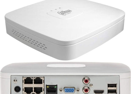 Dahua Black kit 1x Dome 4MP + Recorder & Bekabeling