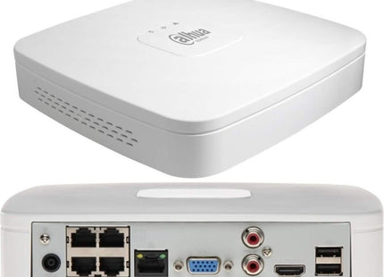 Dahua Black kit 1x Dome 8MP + Recorder & Bekabeling