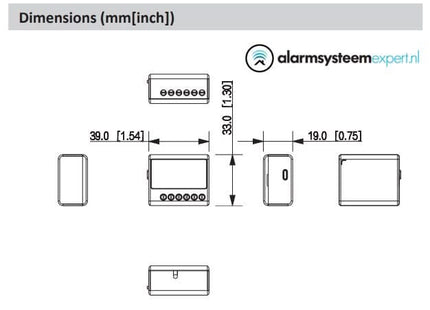 Dahua Dahua Airshield DHI-ARM7012-W2(868) Draadloze Wallswitch 230V