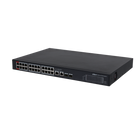 Dahua CS4228-24GT-375: conmutador Gigabit PoE de 24 puertos, 375 W, 2 puertos SFP y 2 puertos RJ45 de enlace ascendente