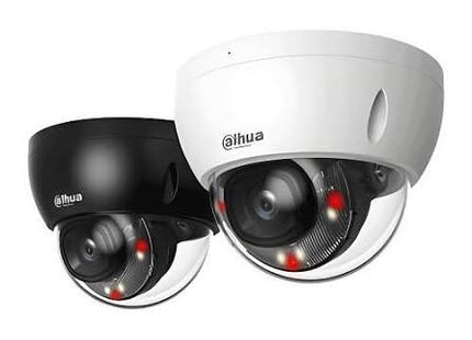 Dahua Dahua DH-IPC-HDBW2849E-S-IL, câmara dome WizSense de 2,8 mm, 8 MP/4K, ranhura para cartão SD, PoE, Smart Dual Light