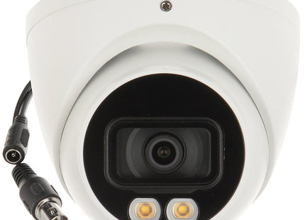 Dahua Dahua HAC-HDW1809T-A-LED, 8 MP, 2,8 mm, 4K, HDCVI, cámara esférica a todo color, cable coaxial