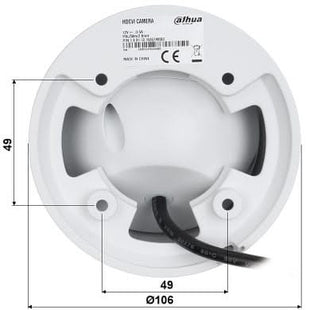Dahua Dahua HAC-HDW2802T-A-S2, cámara esférica 4K Starlight HDCVI con infrarrojos, coaxial