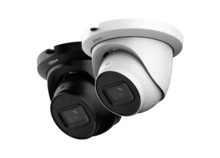 Dahua Dahua IPC-HDW2441TM-S 4 MP IR WizSense Turret, LED IR, ranura SD, PoE, micrófono integrado. Negro