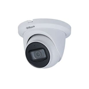 Dahua Dahua IPC-HDW2541TM-S-S2, 5 MP, Wizsense, torreta, LED IR, 2,8 mm, ranura SD, PoE, micrófono integrado.