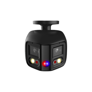 Dahua Dahua IPC-PFW3849SP, câmera de rede bullet de lente dupla WizSense 8Mp Tioc 180° preta