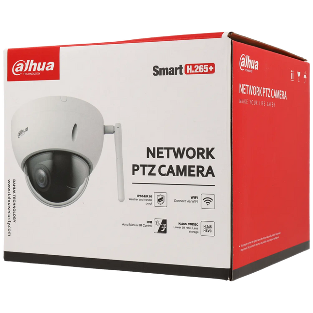 Dahua Dahua IPC-SD22404DB-GNY-W, mini dôme PTZ PoE 4 mégapixels WiFi