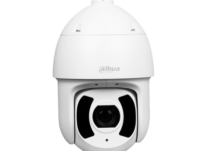 Dahua IPC-SD6CE445XA-HNR, cámara domo de alta velocidad de 4 MP con IA y seguimiento automático, zoom de 45x; incluye soporte de pared y fuente de alimentación