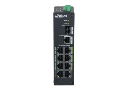 Dahua Dahua LR2110-8ET-120-V2, 8x switch PoE (120W), 1x Uplink, 1x SFP