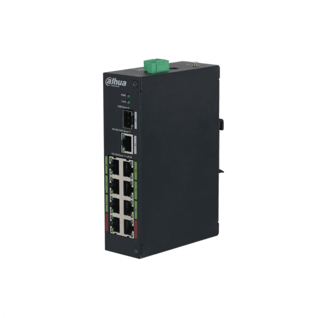 Dahua Dahua LR2110-8ET-120-V2, 8x PoE Switch (120W), 1x Uplink, 1x SFP