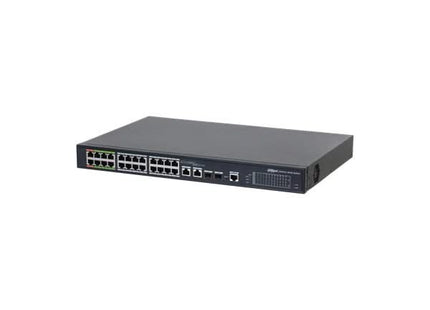 Dahua Dahua LR2226-24-ET-360-V2, conmutador PoE de 24 puertos con 8 puertos EPoE (360 W)