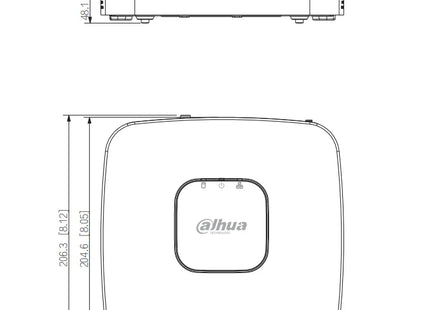 Dahua NVR4104-P-EI: 1 puerto LAN y 4 puertos PoE. Apto para 4 cámaras IP, Wizsense
