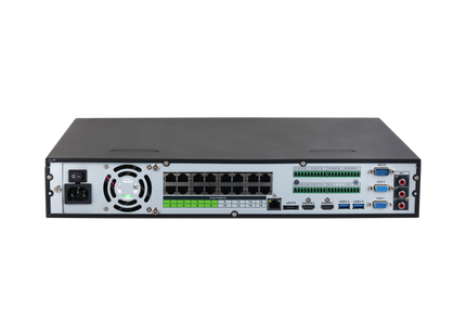 Dahua NVR5432-16P-EI, 16 puertos PoE, sin almacenamiento, compatible con 32 cámaras IP