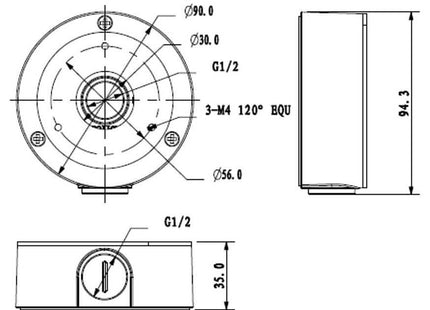 Caja de montaje Dahua PFA134