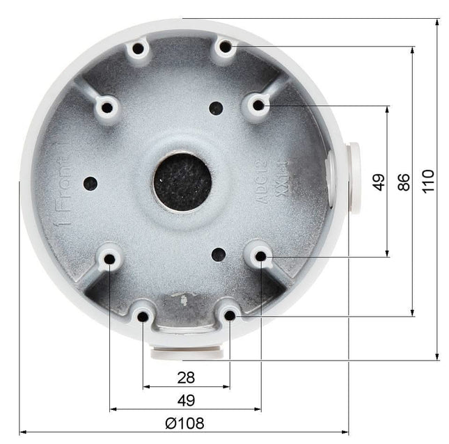 Dahua Dahua PFA139-B Caja de montaje Negro
