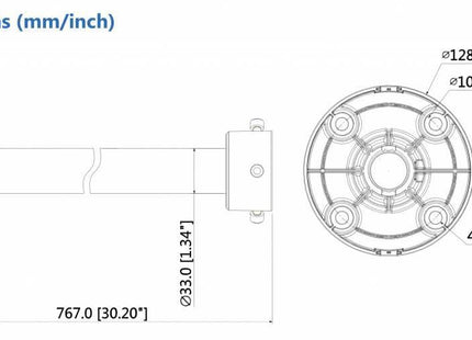Support de plafond Dahua Dahua PFB220C