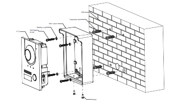 Dahua Dahua VTM05R Regenkap Opbouw t.b.v. VTO2202/2201