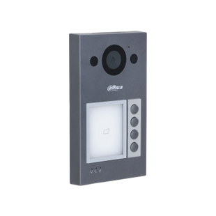 Dahua VTO3312Q-P, videoportero con estación exterior de 4 botones, PoE y cableado de 2 hilos con proximidad