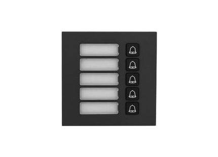 Dahua Dahua VTO4202FB-MB5 Pulsador de timbre de 5 botones, negro