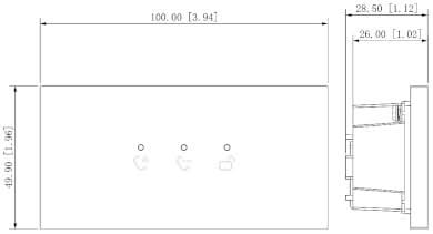 Dahua Dahua VTO4202FB-ML Module indicateur Noir