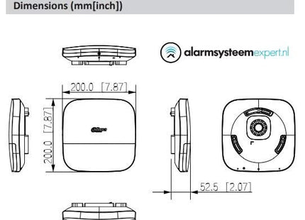 Dahua DHI-ARA13-W2(868) Draadloze Buitensirene Met Oranje Flitser