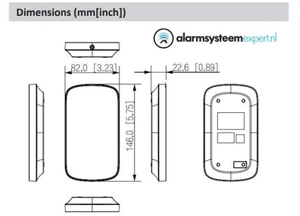 Dahua DHI-ARK30T-W2, Draadloze Keypad met kaartlezer