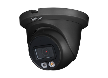 Dahua IPC-HDW2449TM-S-IL 4Mp 2.8mm H.265 Smart Dual Light Full Color, PoE  Black