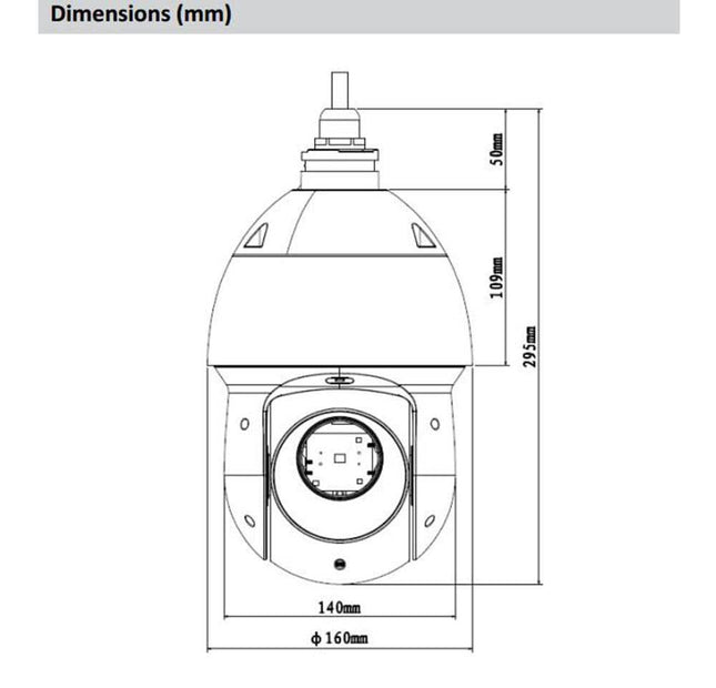Dahua IPC-SD49225DB-HNY 2MP  Speed Dome 25x zoom. PTZ, Wizsense, PoE+