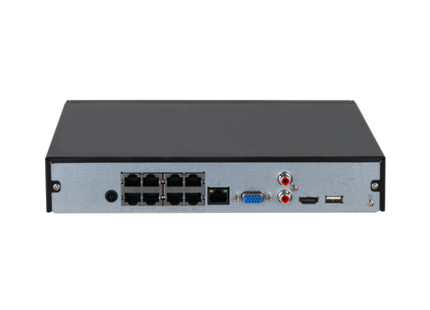 Dahua NVR2108HS-8P-4KS3, 8 Kanaals Compact NVR, Ultra HD, PoE