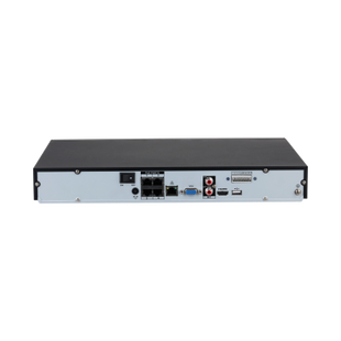 Dahua NVR4204-P-EI, 4x PoE, 2x SATA, Zonder Opslag,  max. 4 IP camera's Zwart